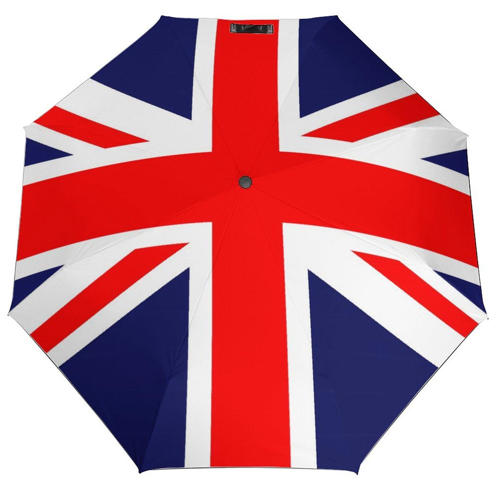 

Складной зонт Британский флаг Водонепроницаемый зонт Женский Мужской Англия Великобритания Флаги Три сложения Автоматический Солнцезащитный крем Пляжный Дешевые зонты