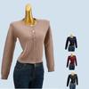 Export Single Wool Knit Cardigan Outwear Women's Clothing Heattech Sweater Long Sleeve Bandage Dress Tops Fall and Winter New Arrival