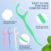 Floss Picks Ultra-Fine Flossing Sticks Portable Toothpick Thread for Home And Travel Dental Care 300pcs Mint Flavored Adult Den