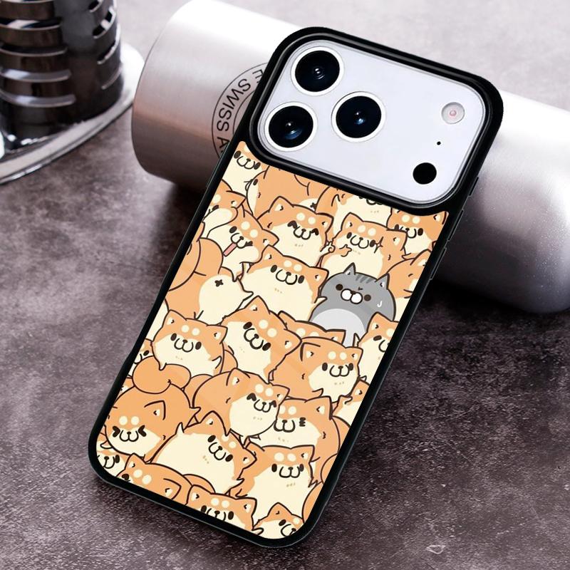 Funny Cats Cartoon Cute Phone Case for iPhone 17 16 15 Pro Max Air 14 13 12 11 Plus Shockproof Cover