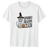 Spooky Season Club Halloween Cat Witch Pumpkin Unisexs Unisexs Graphic Tee
