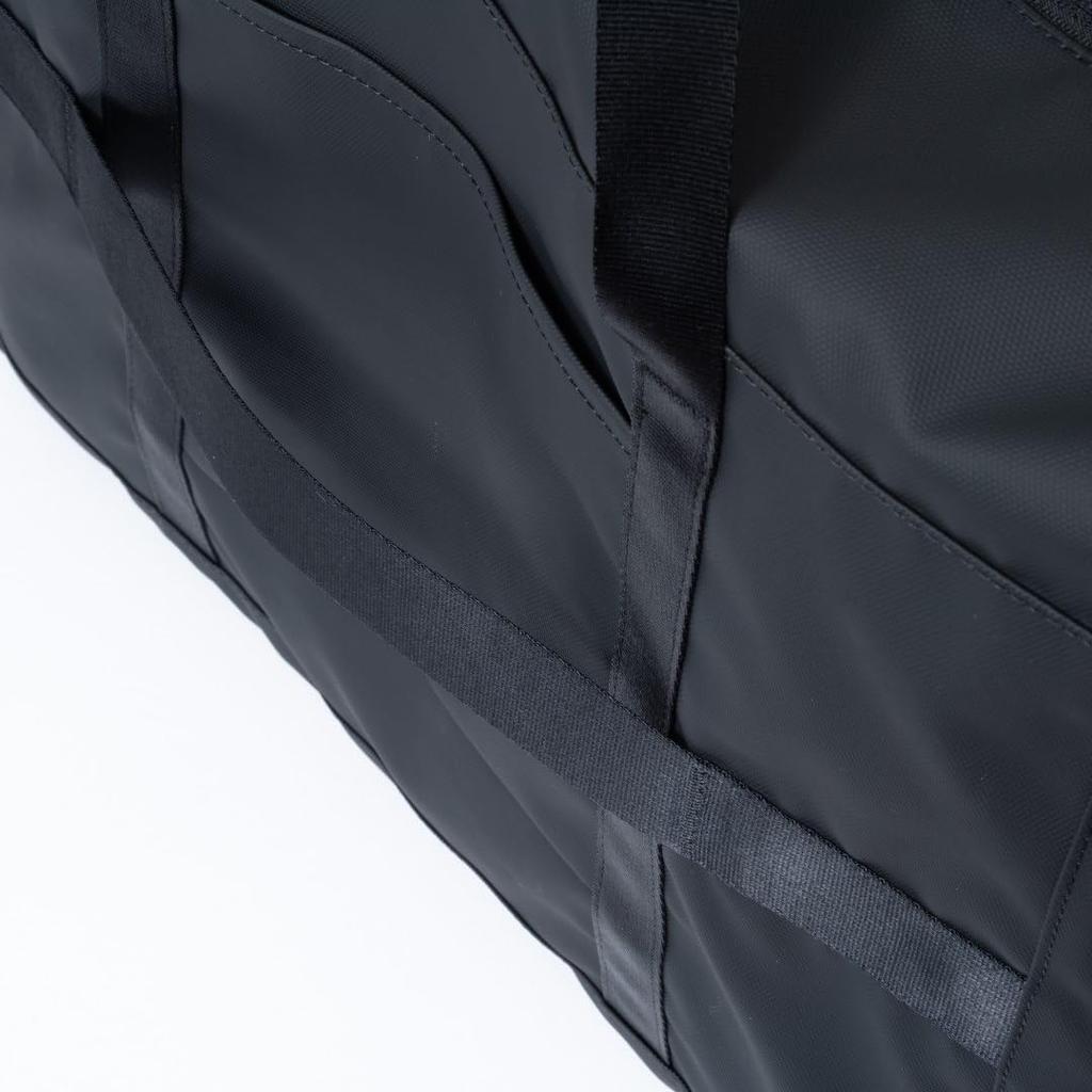 BEAMS DESIGN ELASTIC MESH Boston Large Slightly Black Bag, Lightweight, Capacity, 2-Way Design, Water-Repellent,