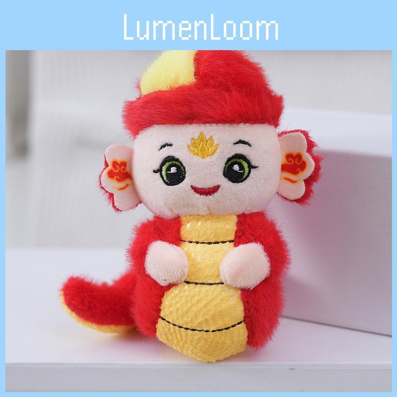 Niedliche, kuschelige Plüschschlangen-Jahrestierpuppe für Feste, personalisiertes Geschenk mit Logo