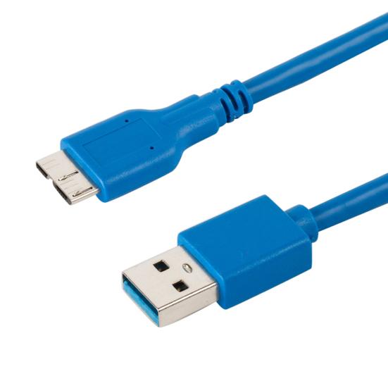 Datový synchronizační kabel USB 3.0 A samec na Micro B samec pro mobilní pevný disk SSD