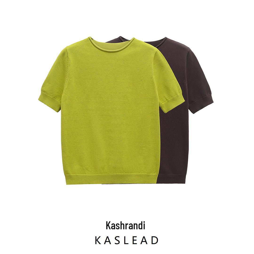 

Women s Spring 2025 European & American Style Soft Knit Short Sleeve Top Small