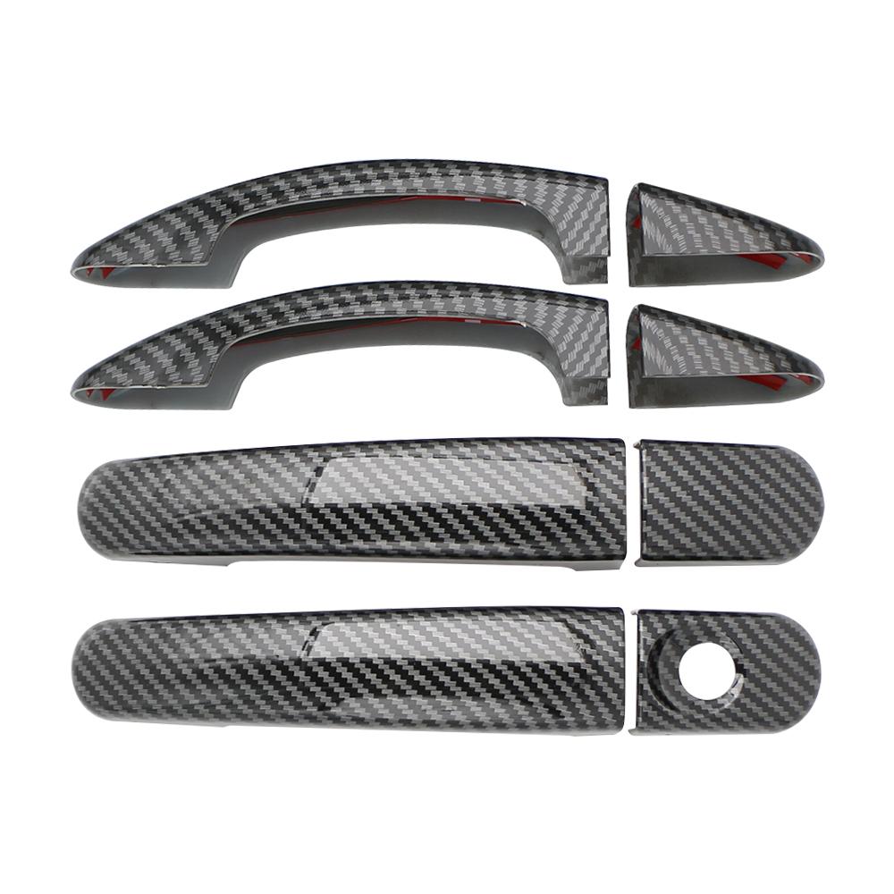 Door Handle Cover for Ford Focus 2 MK2 2005 - 2011 Focus 3 MK3 2012 - 2018 Car Door Handles 4Pcs Carbon Fiber Sticker Trim