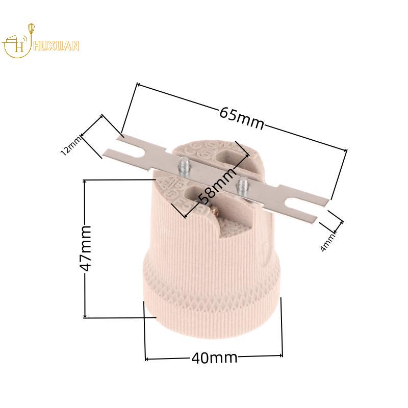 1 Piece Fixing Bracket Large Screw Cap Lamp Base E27 Vintage Ceramic Lamp Fittings Socket Lamp Base Holder Accessory