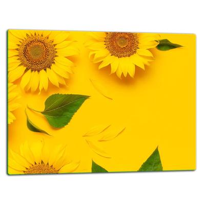 GLASS CUTTING BOARD 52x40 FLOWERS