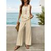 European and American 1D digital printing bohemian women's sleeveless suit is suitable for daily wear and vacation spot