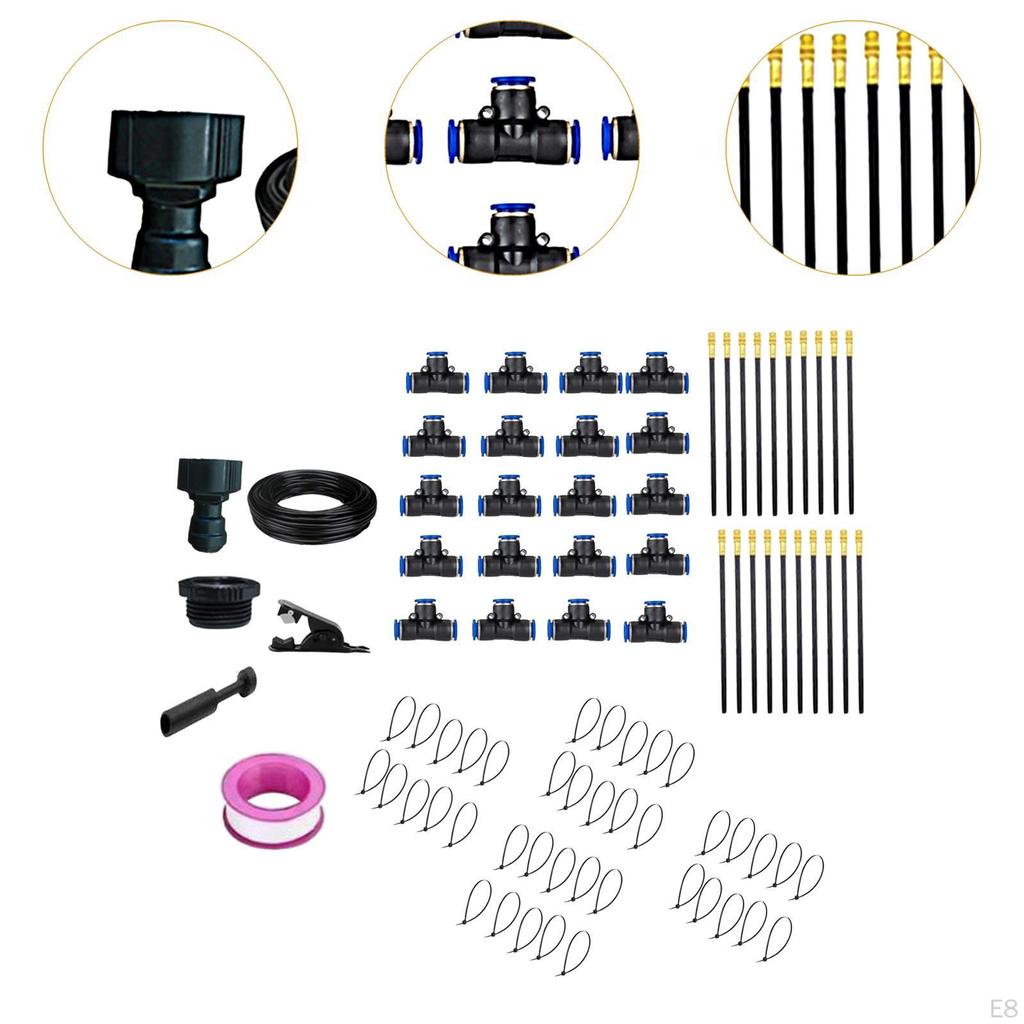 Automatic Irrigation Kit Adjustable Nozzles Indoor Plants Self Watering System Misting for