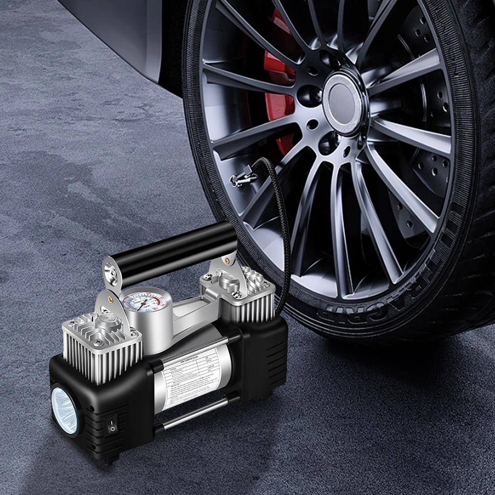 12V Car Truck Air Compressor Heavy Duty Electric Car Tyre Inflator 150PSI Portable Air Compressor Portable Dual Purpose Air Pump