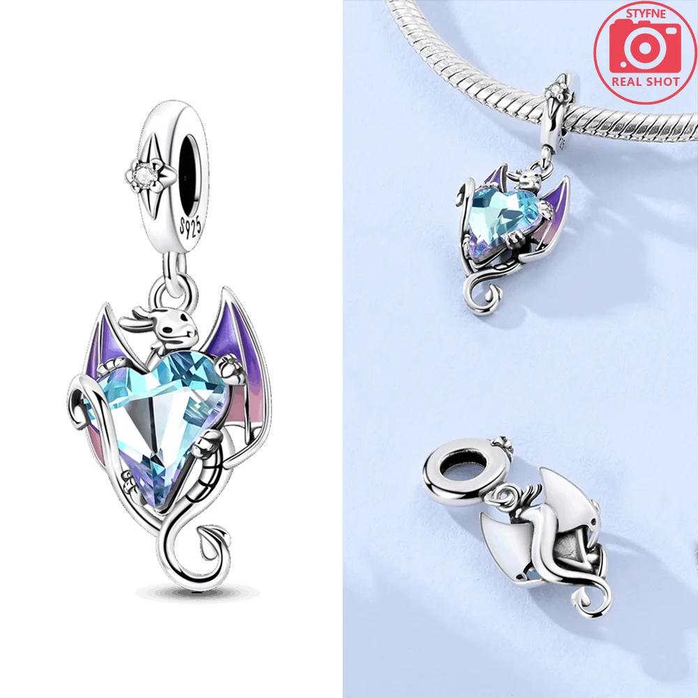 Original Penguin Pendant Flying Dragon Ghostly Dinosaur Charm Copper Beads Fit Bracelet Jewelry Diy Women Accessory Gift