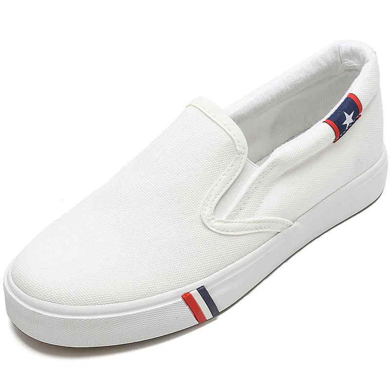 Versatile Onepedal Cloth Shoes Girls Ins Trendy Lowtop Shoes Couples Casual Little White Shoes Canvas Shoes
