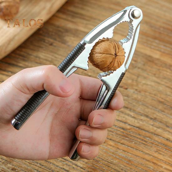 Nussknacker Aus Zinklegierung – Ergonomisch, Leicht, Silber – Für Walnüsse, Pekannüsse, Mandeln, Haselnüsse – Auch Als Kastanienöffner