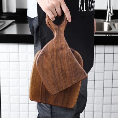 Schwarzes Walnussholz Massivholz Schneidebretter Holztablett Pizzabrett Schneidebrett Küche Backutensilien Brot Obst Klebebrett