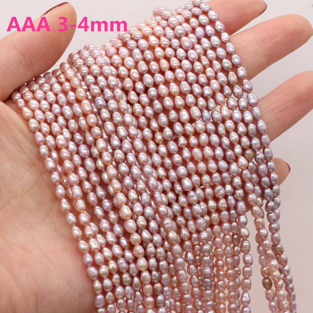 

1 нить жемчужных бусин в форме риса своими руками 2-7 мм для изготовления ювелирных изделий своими руками ожерелье браслет серьги аксессуары цепь 36 см 3-4mm