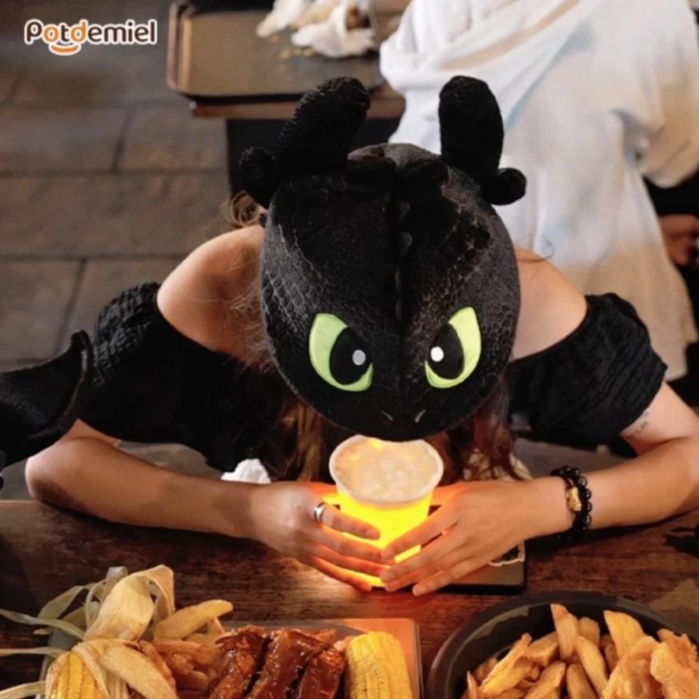 Universal Studios Genuine Potdemiel Toothless Dragon Tamer Master Shoulder Pendant Plush Doll Photo Animation Peripheral Gifts