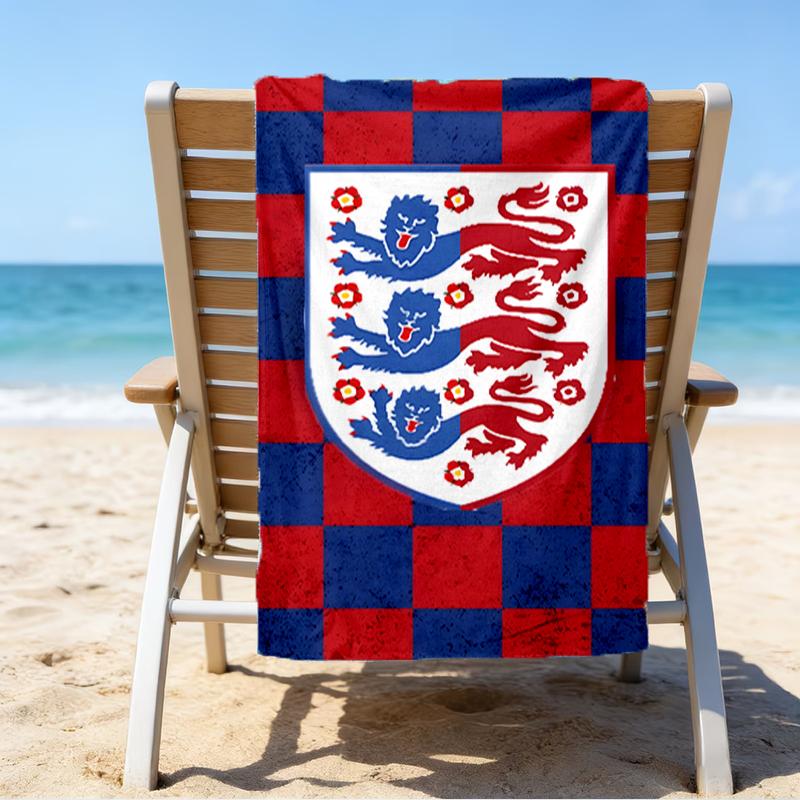 EnglCoat Of Arms Beach Towel - Soft, Absorbent Microfiber, Lightweight, Ideal for The Beach, Parties, Travel, Camping fan gifts