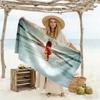 Player Celebrates Victory Moment Beach Towel Super Soft Microfiber Quickdry Fabric Comfortable Lightweight