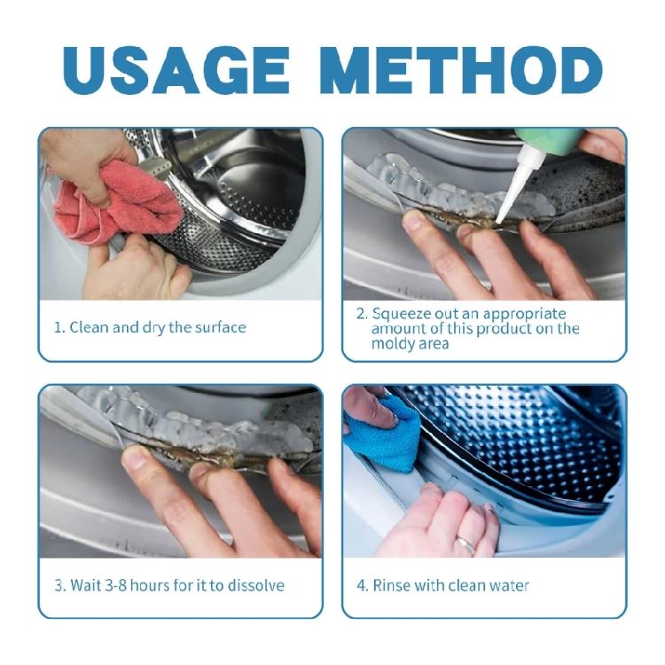 Mildews Removal Agent Mold Stain Cleaner for Washing Machine Wall Bathroom Tile