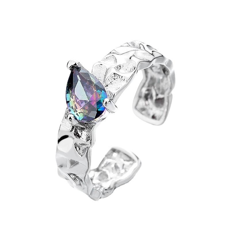 Lindon Klassisk Kopparlegering Zirkon Ring Dam Smycken Bröllopslöfte Festpresent