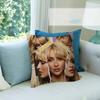 Singer Sabrina S Carpenter Square    Pillow Cover for Bedroom Room and Living Room Sofa Decorative Cushion Cover