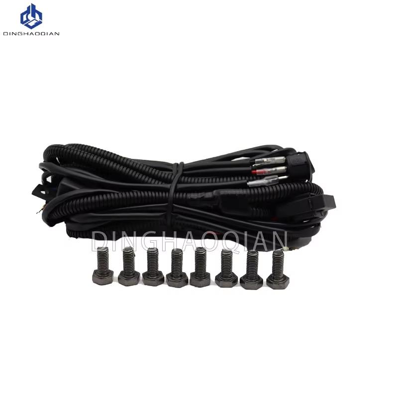 set Front LED Fog Light For GMC Sierra 1500 2022 2023 2024 fog Lamps Wiring headlights foglights cover frame kit accessories