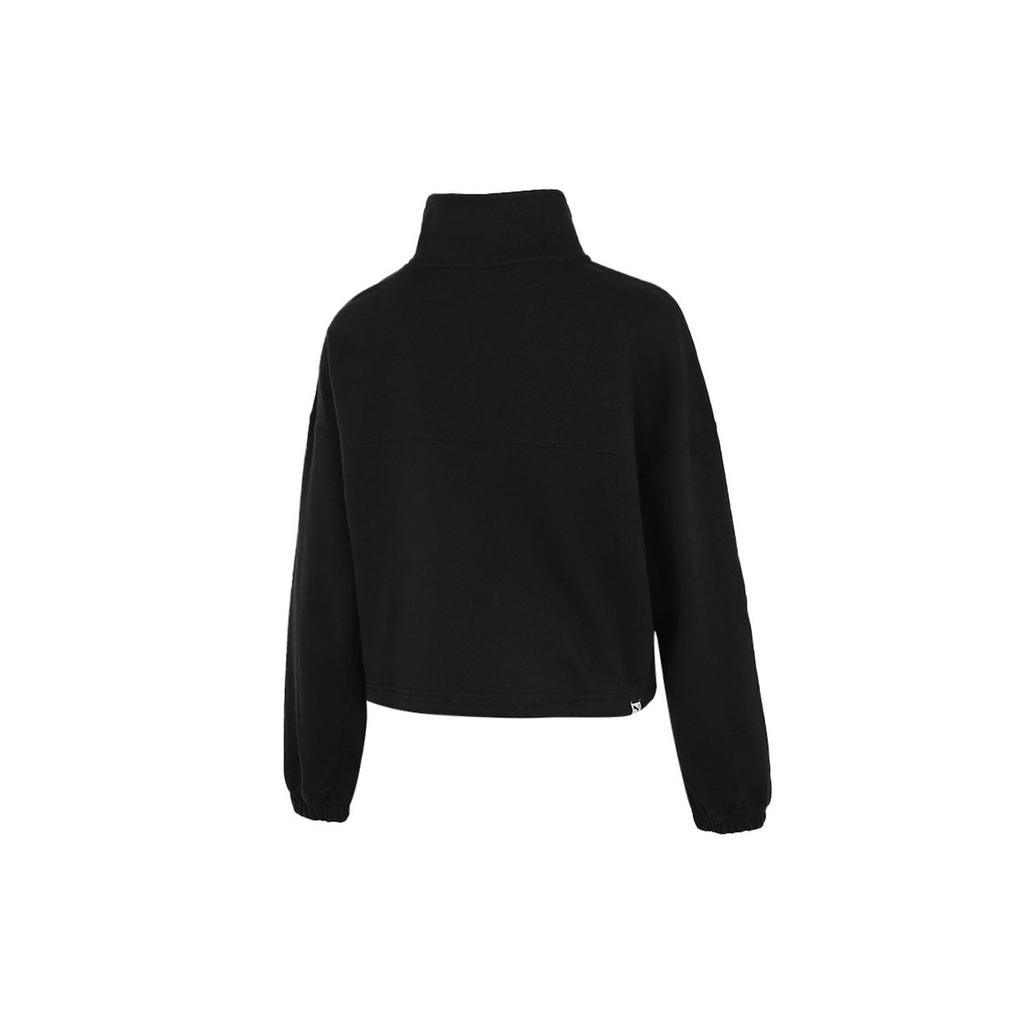 Puma Half-Zip Color Block Sweatshirt Women Sweatshirt Black 533051-01