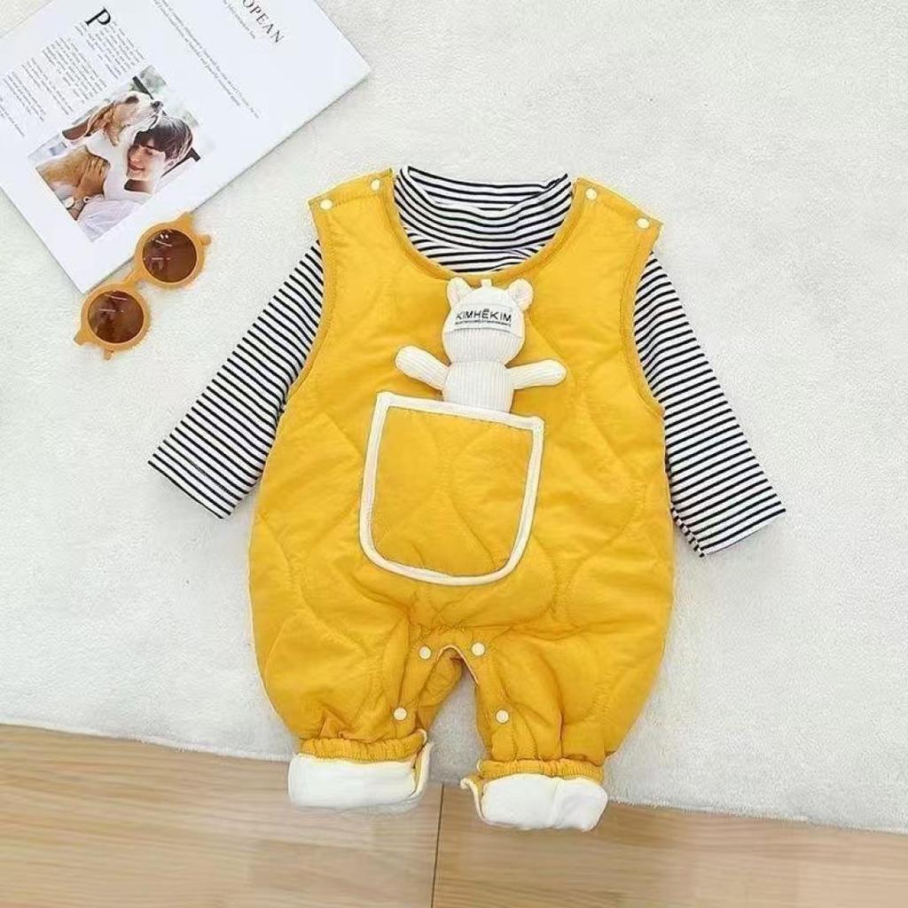 Set Tuta Intera da Neonato - Calda Cotone e Velluto per Bambini e Bambine