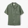 Portuguese Flannel Linen Camp Collar Shirt Green Pff1m40003a91
