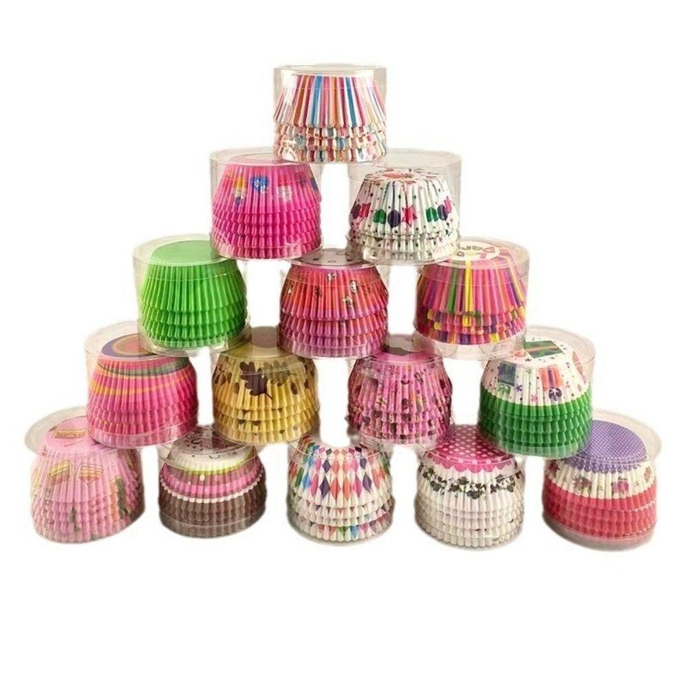 200Pcs Decorative Cupcake Liners Disposable Cake Molds Baking Accessories Muffin Cases  Party