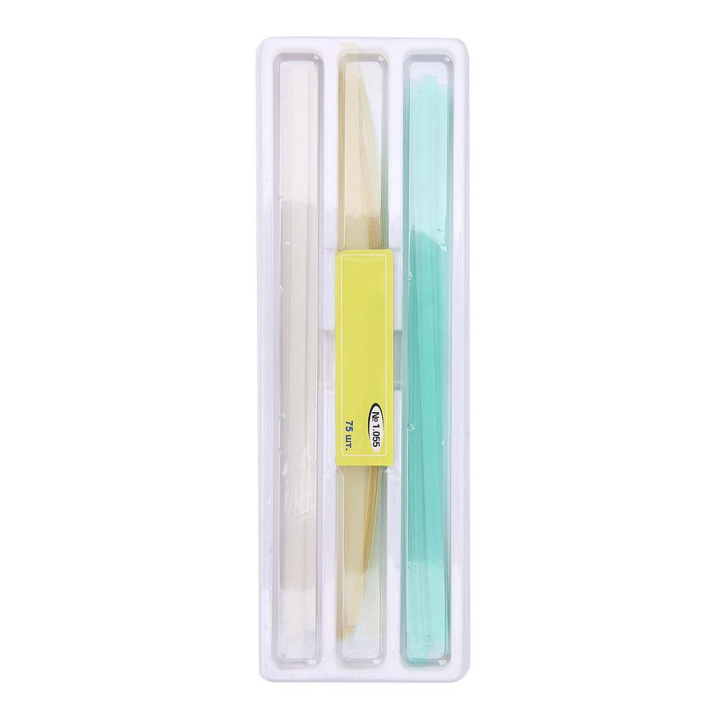 75 pz Scatola Professionale Dentale Abrasiva Dentale Finitura Lucidatura Strisce Accessorio