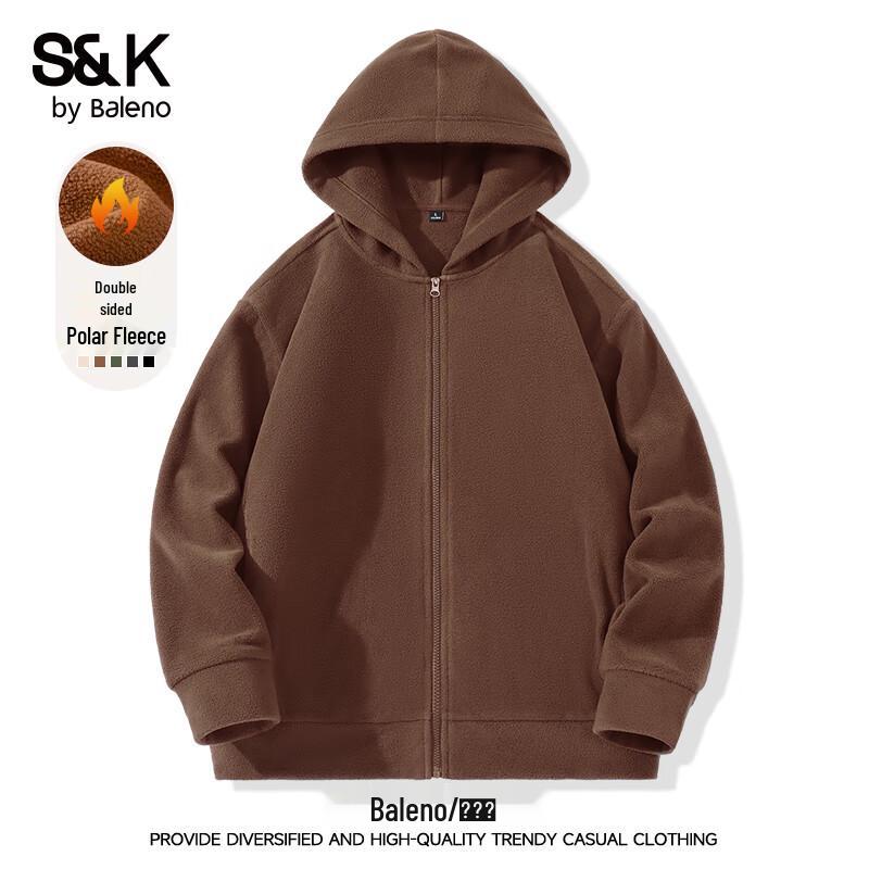 

Мужской кардиган с капюшоном из плотного флиса серии Baleno S&K 3XL