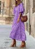 Böhmisches Übergrößenkleid mit Laternenärmeln für Damen