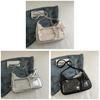Girls Two Dimensional Transparent Tote Bag With Large Capacity For Daily Commuting