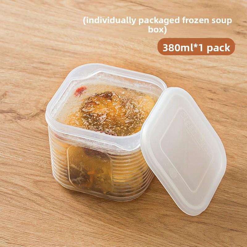 

1 шт. Пищевой контейнер для хранения в холодильнике, для сохранения фруктов и овощей, для подготовки блюд, с разделительной коробкой, японский контейнер для упаковки замороженного мяса 380ml