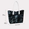 Gothic Skull Rose Shoulder Tote Bag Fashion Trendy Dark Style Daily Carry Handbag For Women