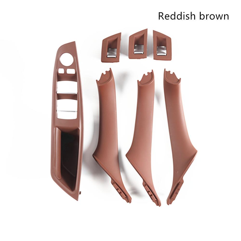 Rhd Car Interior Door Handle Armrest Panel Pull Trim Cover Set For Bmw 5 Series