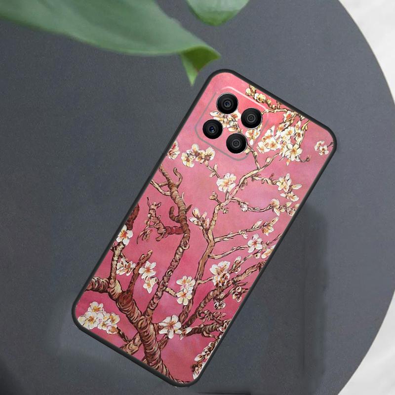 Blossoming Almond Tree For Honor Magic 8 7 5 6 Pro Case For Honor 200 400 Lite 50 70 90 X8c X8b X9a X9b X9c X9d Win