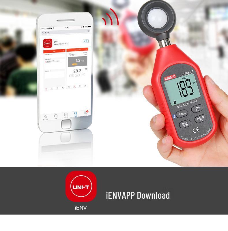 UNI-T Mini Digital-Lichtmesser UT383/UT383BT/S mit Bluetooth Leuchtdichtemesser
