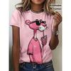 Tricou pentru femei cu imprimeu 3D - Tricou confortabil cu mânecă scurtă, guler rotund, bluză casual elastică medie, pentru primăvară, respirabil, cămașă imprimată, ținută la modă