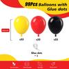 99pcs 10 inch black red and yellow latex balloon set suitable for weddings pop parties bridal showers Kids Birthday Baby Shower
