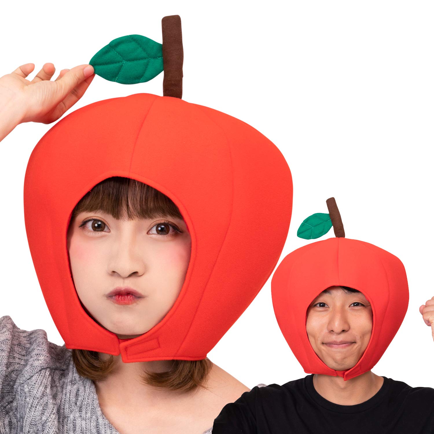 

Костюм [Прозрачный камень] Головной убор, Косплей, Хэллоуин, Головной убор, Яблоко, Унисекс, Красный, Костюм,