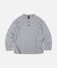 Prism Works 10S Solid Henley Neck Tee _ Gray