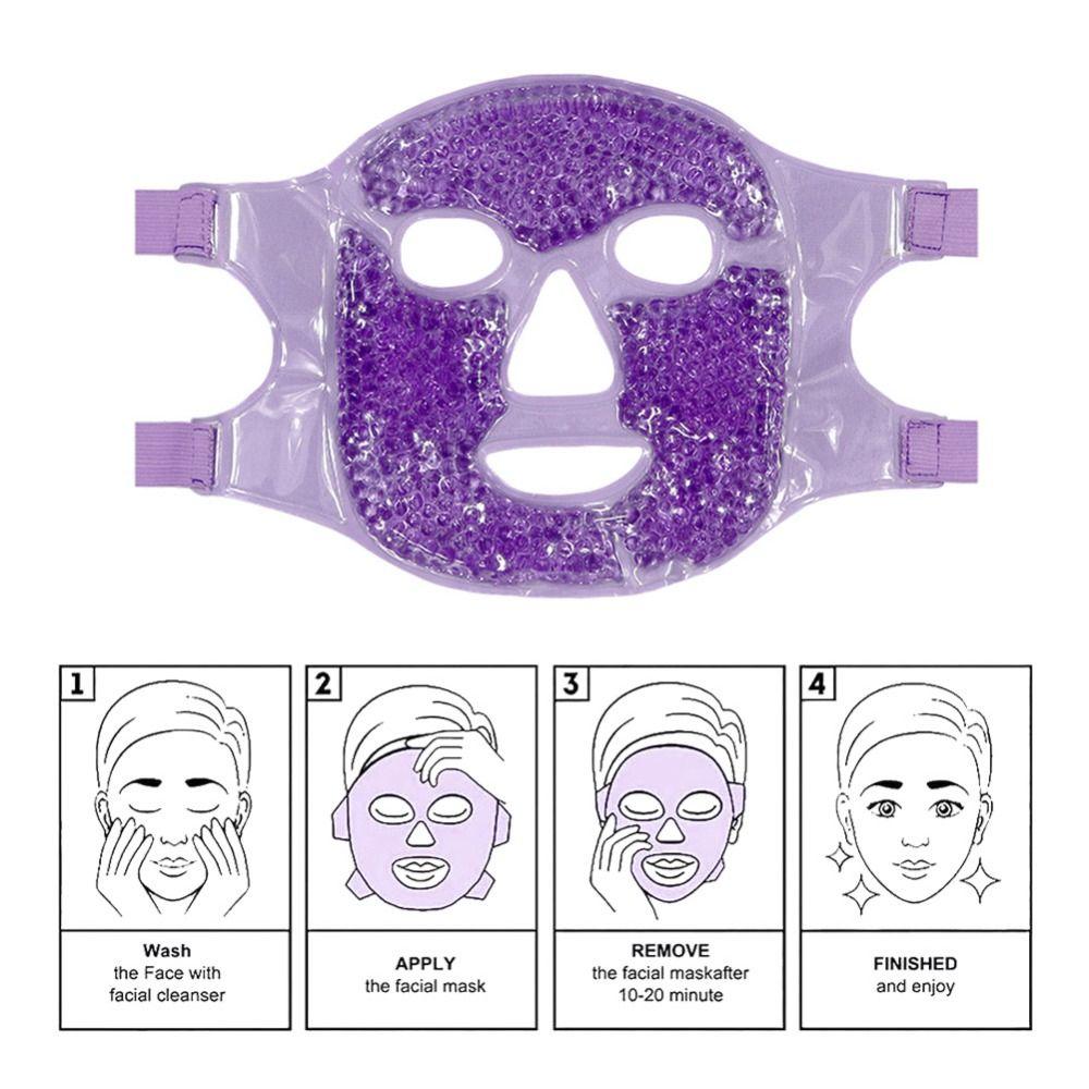Cold Hot Compress Cooling Massager Ice Gel Face Mask Cooling Sleep Mask Gel Ice Mask Facial Mask