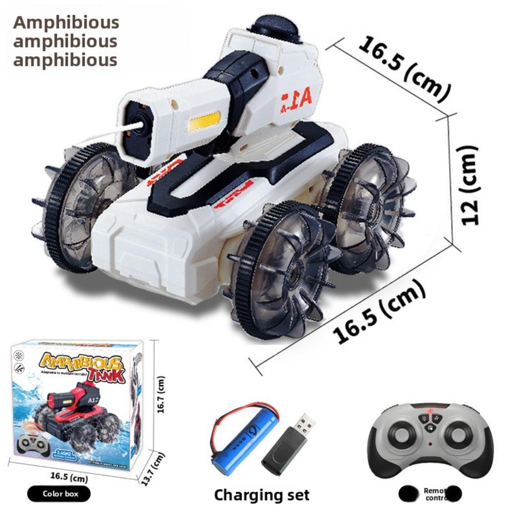 Amphibious Remote Control Car Cyber Off-Road Car Children's Large Bigfoot Car 4WD Drift Boy Pickup