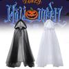 Gothic Witch Cloak With Mesh Hood For Halloween Costume Party And Role Play