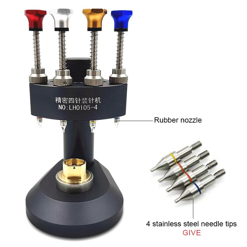 

Инструменты для ремонта часов Прецизионный четырехстрелочный загрузчик стрелок для механизма часов Высокоточный пресс для стрелок Загрузчик стрелок для механизма часов золотой