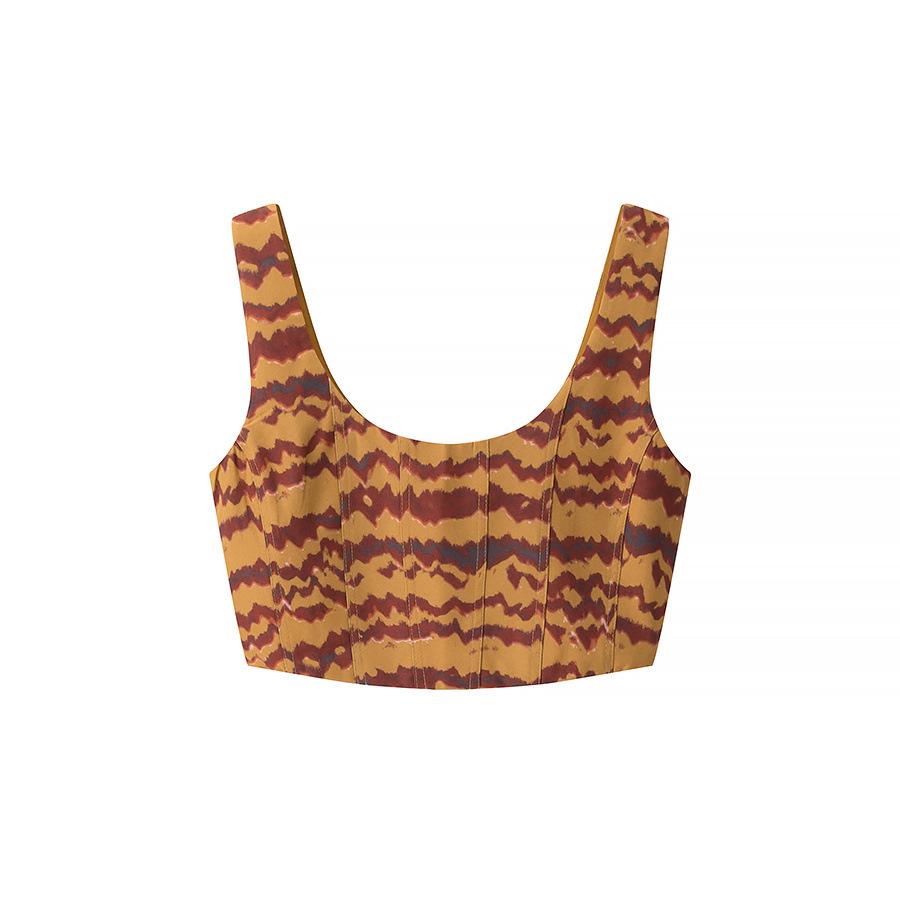 

European & American Style 2025 Summer Fashion Slim Fit Print Camisole Vest L