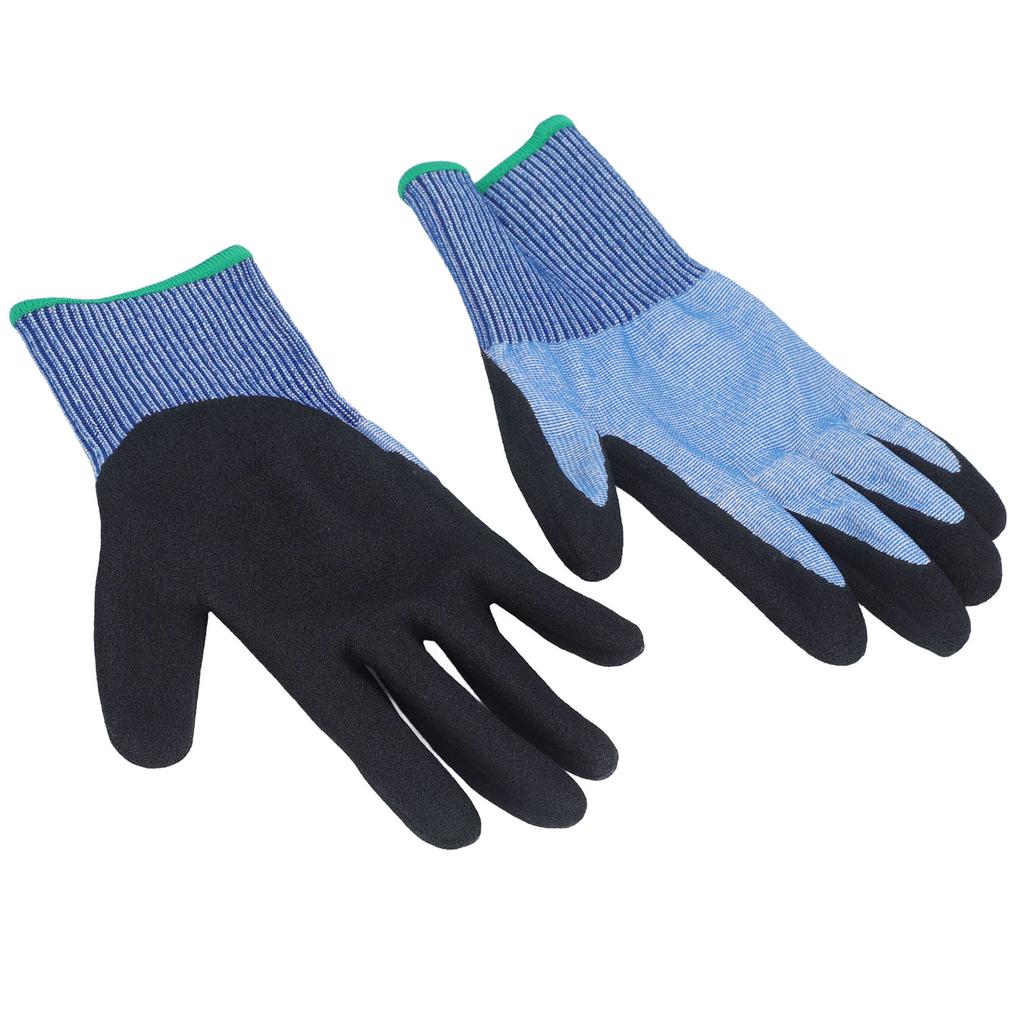 Cut Resistant Work Gloves Steel Wire A7 Grade Men and Women Universal Non Slip Oil Proof Safety Work Gloves L (22+